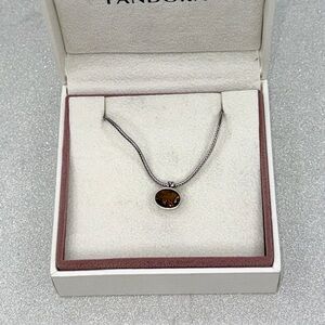 Pandora Retired/Rare Bear Quartz Necklace